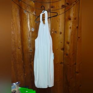 Teeze Me white halter knee length cocktail dress